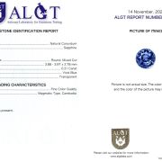 Safir 0,31 Ct., Magmatic, Cambodia, Fine Color Quality, ALGT Antwerp Sku C