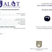 Safir 0,49 Ct., Magmatic, Australia, Neincalzit, Certificare ALGT Antwerp Sku C