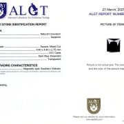Safir 0,51 Ct., Magmatic, Vietnam, Neincalzit, Certificare ALGT Antwerp Sku C