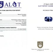 Safir 1,67 Ct., Sri Lanka(Ceylon), Neincalzit, ALGT Antwerp Sku C