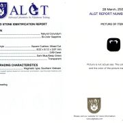 Safir 2,69 Ct., Magmatic, Vietnam, Neincalzit, Certificare ALGT Antwerp Sku C