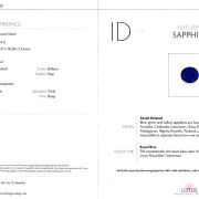 Safir Royal Blue 4,84 Ct., Tailanda Cambodia, Extra Fine Color Quality, ALGT Antwerp Sku C Lotus