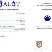 Safir Royal Blue 4,84 Ct., Tailanda Cambodia, Extra Fine Color Quality, ALGT Antwerp Sku10273 C