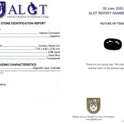 Safir 0,98 Ct., Magmatic, Australia, Neincalzit, Certificare ALGT Antwerp Sku C