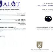 Safir 1,14 Ct., Australia, Certificare ALGT Antwerp Sku C