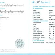 Diamant natural 0,13 ct., E, VS2, certificare HRD Antwerp