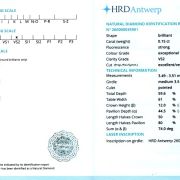 Diamant natural 0,15 ct., E, VS2, certificare HRD Antwerp