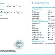 Diamant natural 0,16 ct., G, VS1, certificare HRD Antwerp