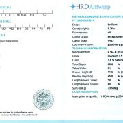 Diamant natural 0,26 ct., E, VVS2, certificare HRD Antwerp