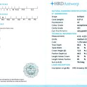 Diamant natural 0,27 ct., E, VS1, certificare HRD Antwerp