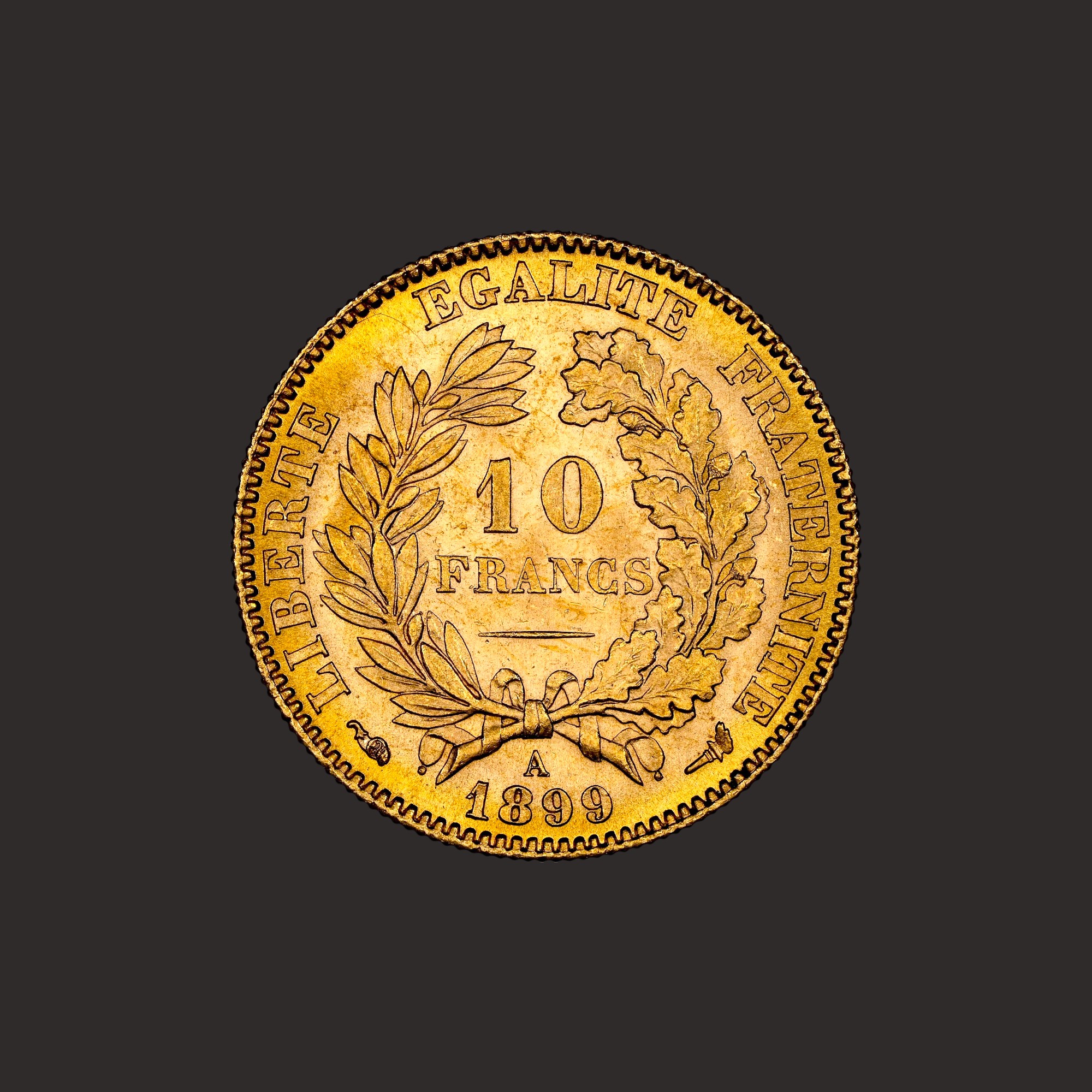 Moneda aur 10 franci francezi, Ceres-PRECOMANDA