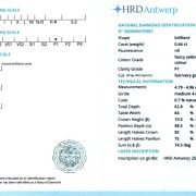 Diamant natural 0,44 ct., Fancy yellowish brown, P1, certificare HRD Antwerp