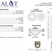 Diamant natural 0,22 ct., Fancy Deep Blue, VS1, certificare ALGT Antwerp
