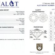 Diamant natural 0,22 ct., Fancy Deep Blue, VVS2, certificare ALGT Antwerp