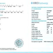 Diamant natural 0,31 ct., D, VS1, certificare HRD Antwerp