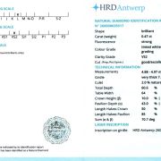 Diamant natural 0,47 ct., L, VS2, certificare HRD Antwerp