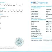 Diamant natural 0,19 ct., D, VS1, certificare HRD Antwerp