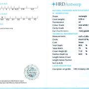 Diamant natural 0,30 ct., F, VS1, certificare HRD Antwerp