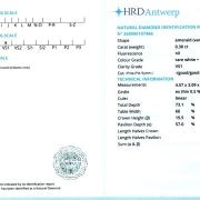 Diamant natural 0,30 ct., F, VS1, HRD Antwerp