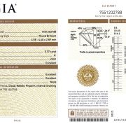 Diamant natural 0,37 ct., H, VVS1, certificare GIA