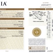 Diamant natural 0,38 ct., H, IF, certificare GIA