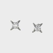 Cercei din aur 18k cu diamante