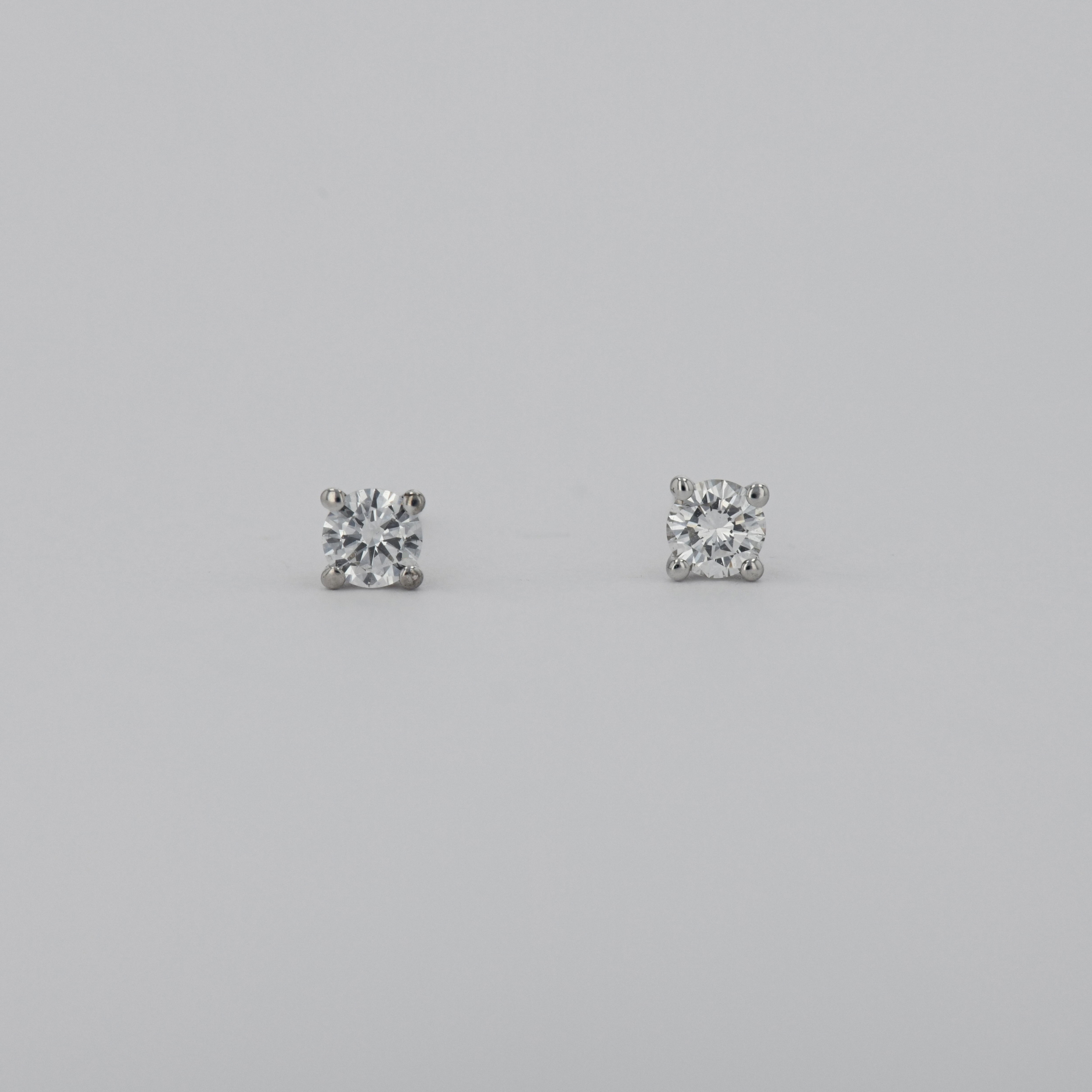 Cercei din aur 18k cu diamante