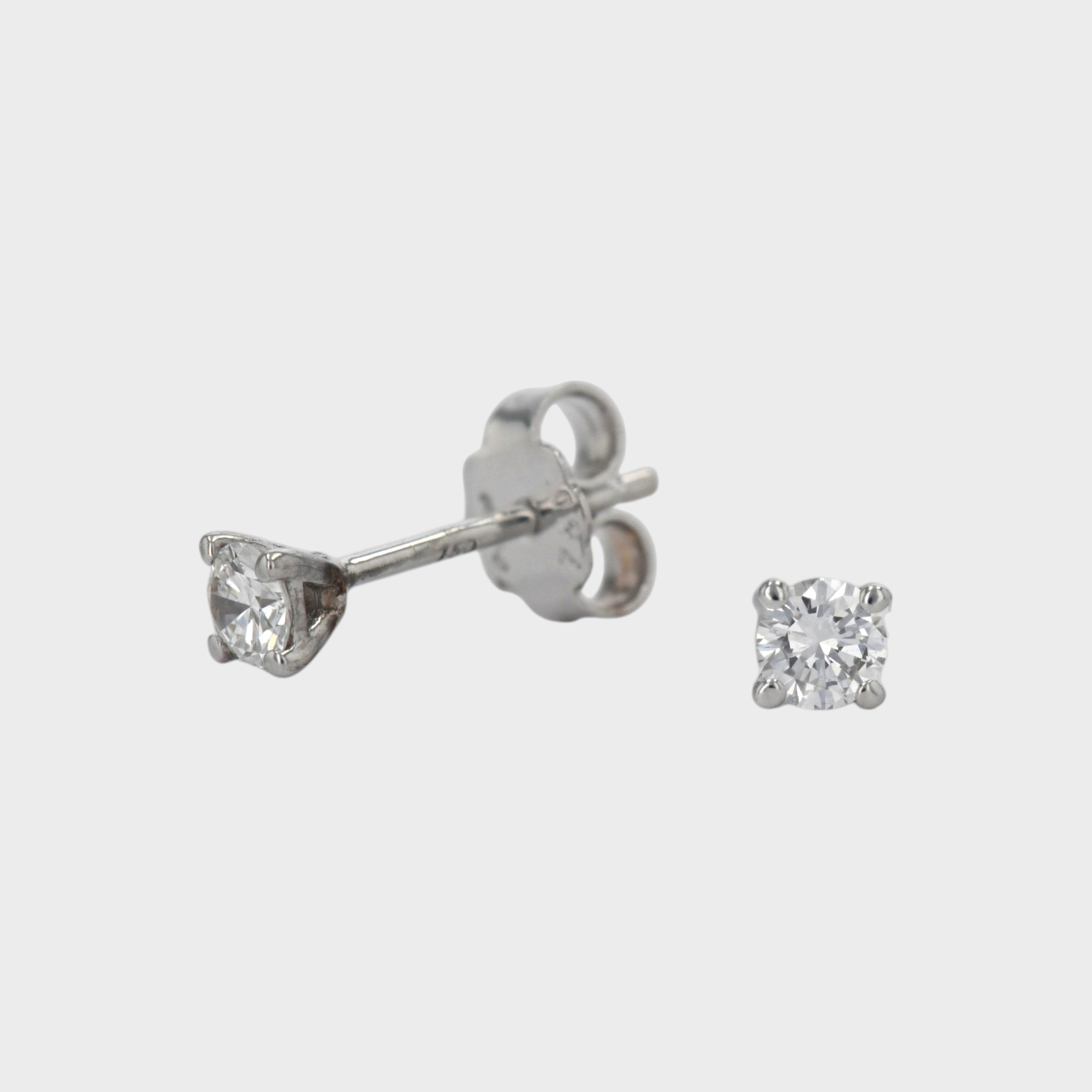 Cercei din aur 18k cu diamante