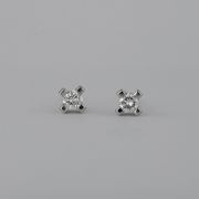 Cercei din aur 18k cu diamante