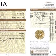 Diamant natural 0,47 ct., G, VVS2, certificare GIA