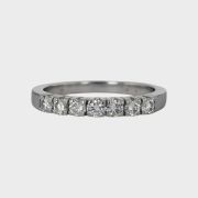 Inel din aur alb 14k cu diamante, 2,86 grame