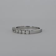Inel din aur alb 14k cu diamante, 2,86 grame