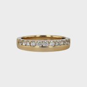 Inel din aur galben 14k cu diamante